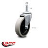 Service Caster Choice Bussing Utility Cart Swivel Caster Replacement CHO-SCC-GR05S410-TPRS-716138